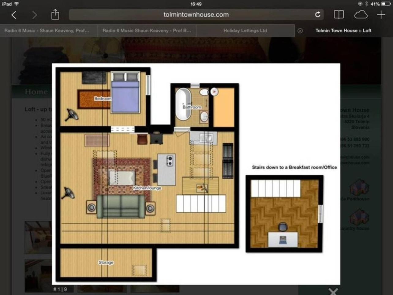Tolmin Center Apartments Townhouse & Loft Екстер'єр фото